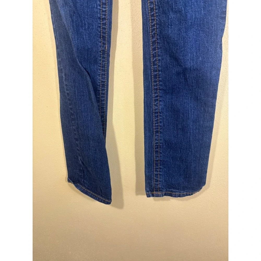 Baby Phat Womens Medium Wash Embroidered Cat Logo Slim Jeans Blue Size 9 Y2K